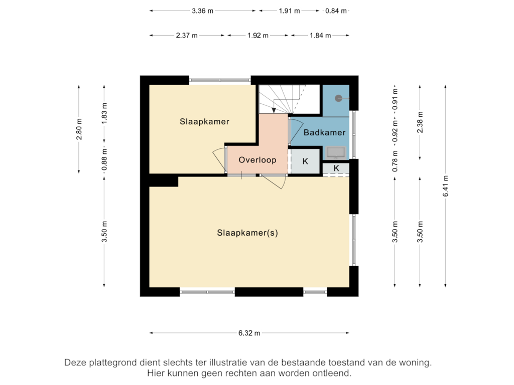 Bekijk plattegrond van Verdieping van Rothkranslaan 11