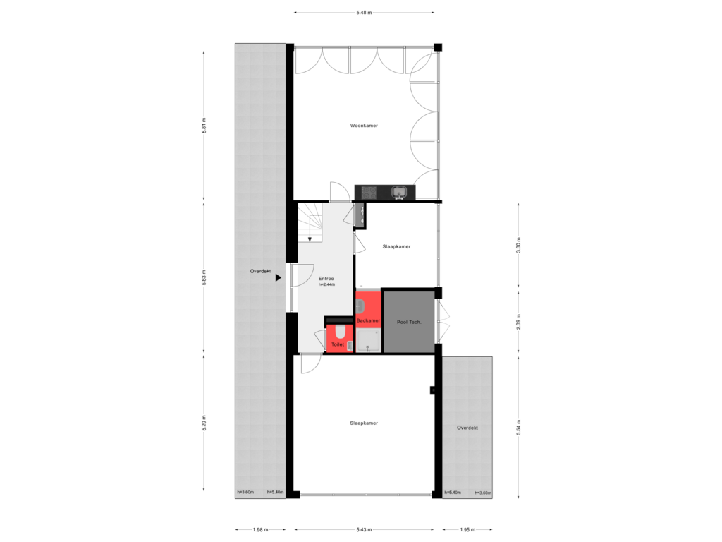 Bekijk plattegrond van Begane Grond van Wolkenveld 24