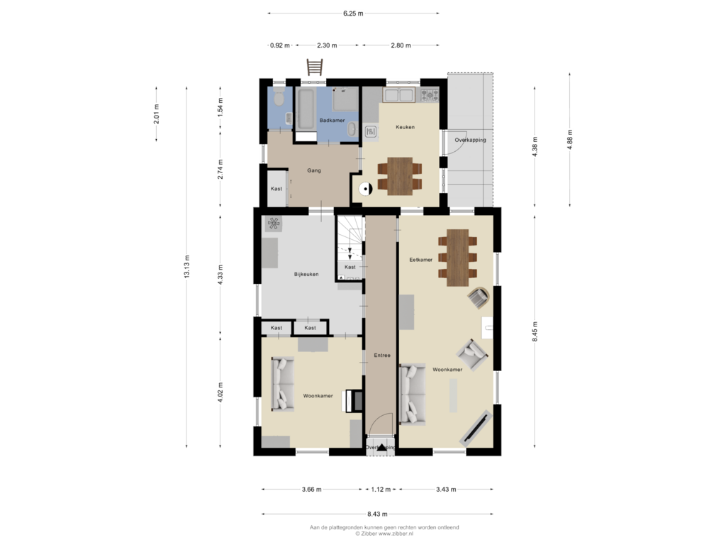 Bekijk plattegrond van Begane grond van Heggenseveld 15