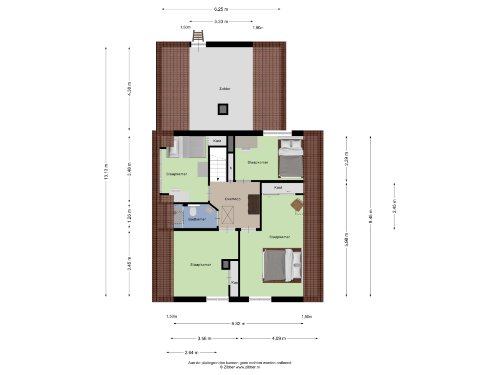 Bekijk plattegrond van Eerste verdieping van Heggenseveld 15