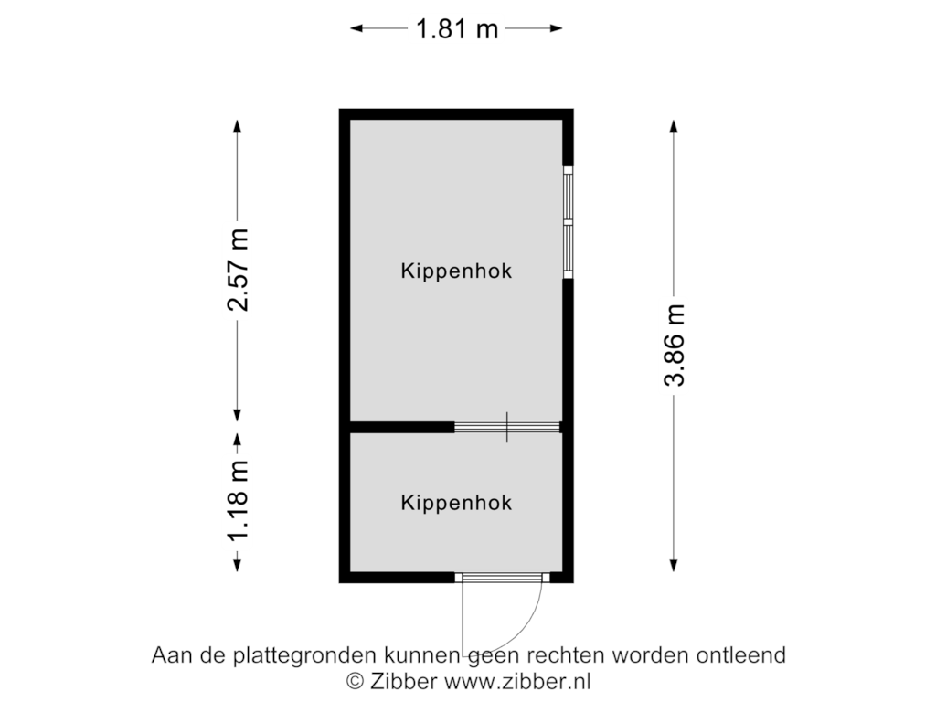 Bekijk plattegrond van Kippenhok van Heggenseveld 15