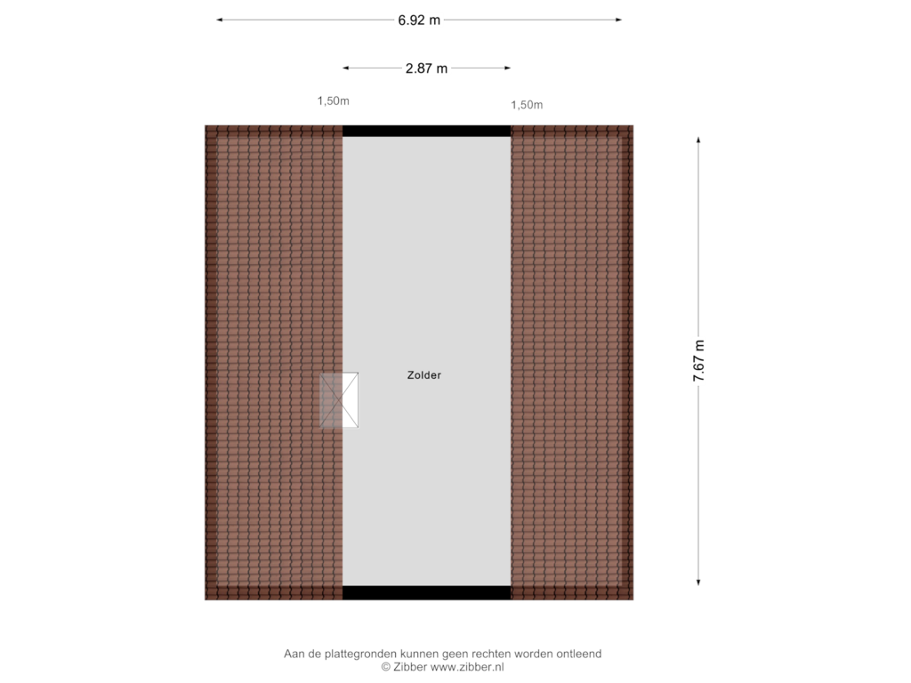 Bekijk plattegrond van Zolder van Heggenseveld 15