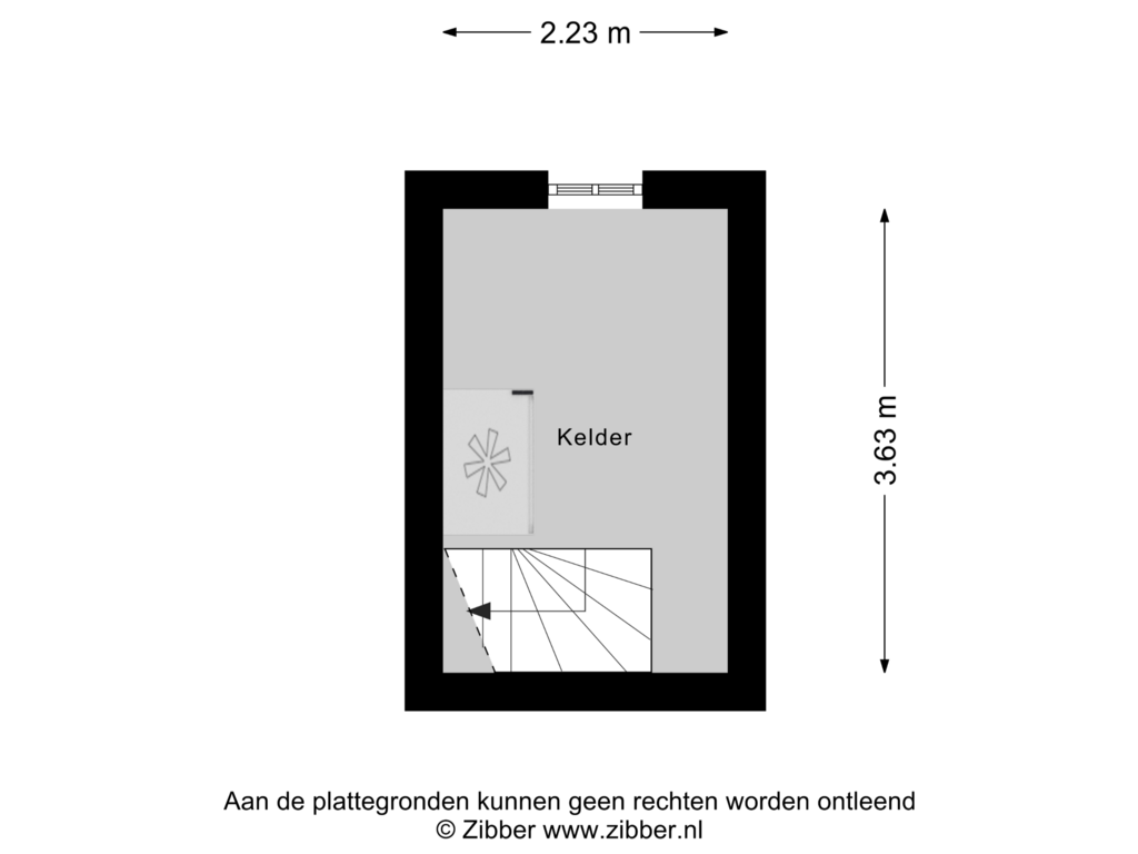 Bekijk plattegrond van Kelder van Heggenseveld 15