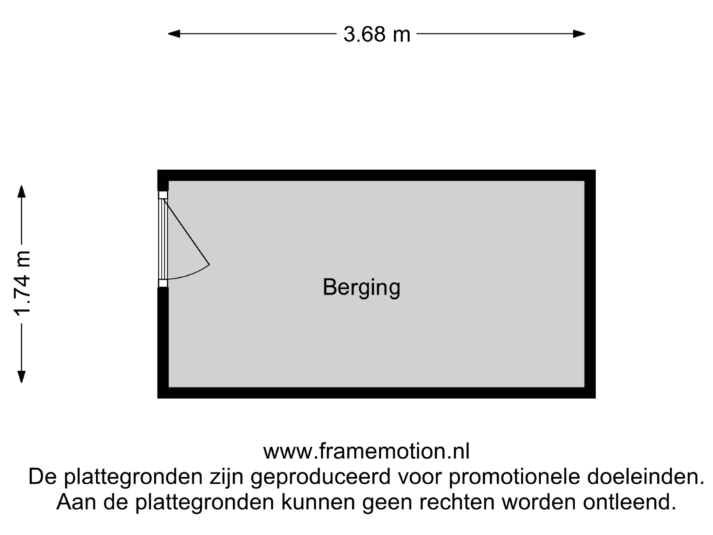 Bekijk plattegrond van Berging van Ina Damman erf 23