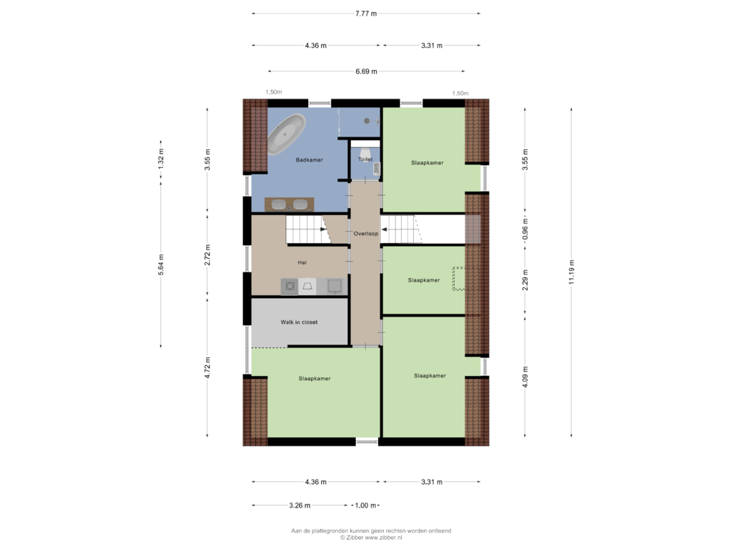 Bekijk plattegrond van Eerste Verdieping van Heisteeg 5