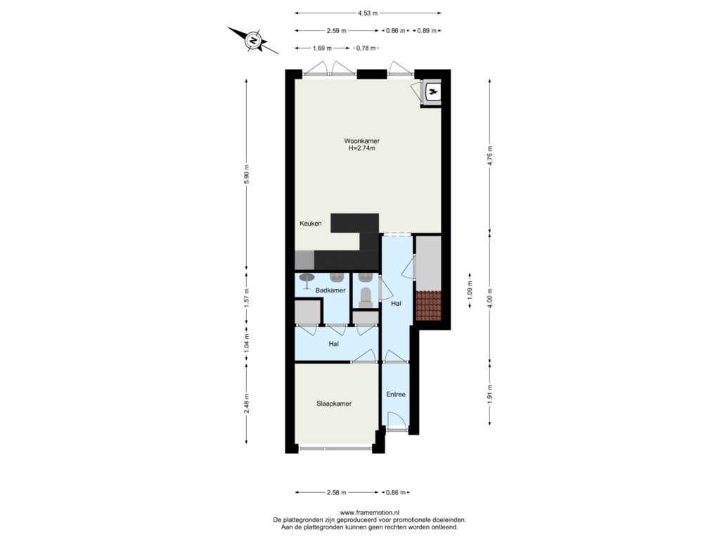 Bekijk plattegrond van Begane Grond van Parallelstraat 28-B