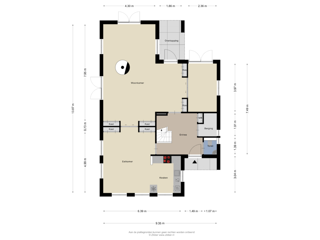 Bekijk plattegrond van Begane Grond van Langevelderslag 84