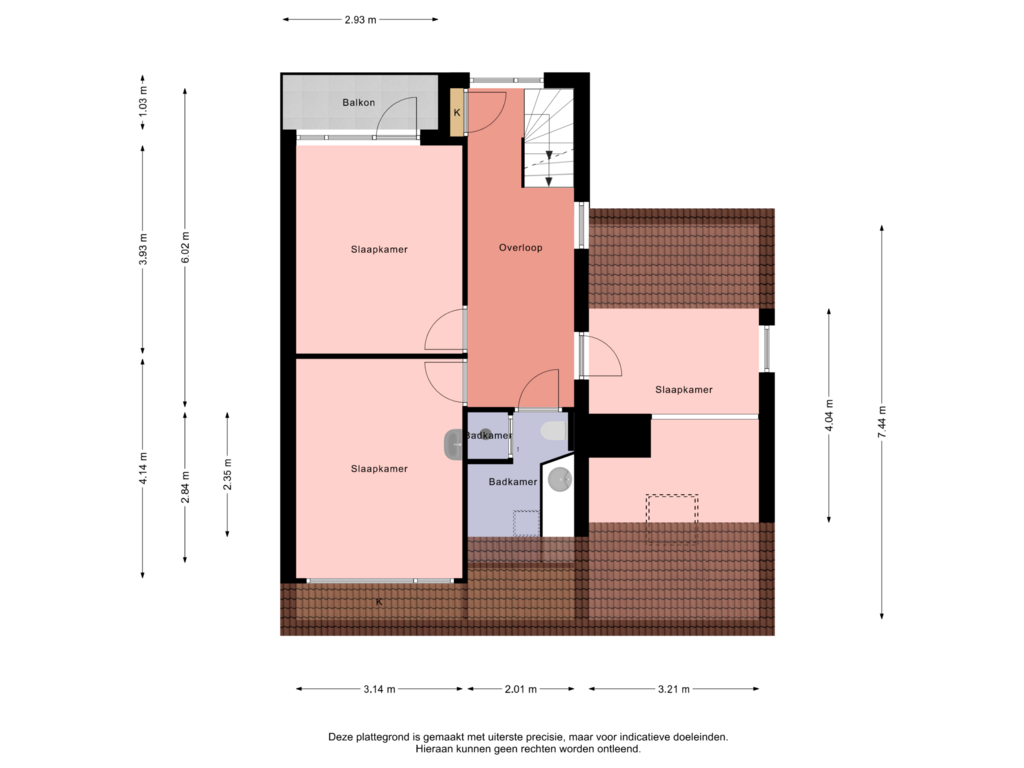 Bekijk plattegrond van 1e  Verdieping van Moezel 93