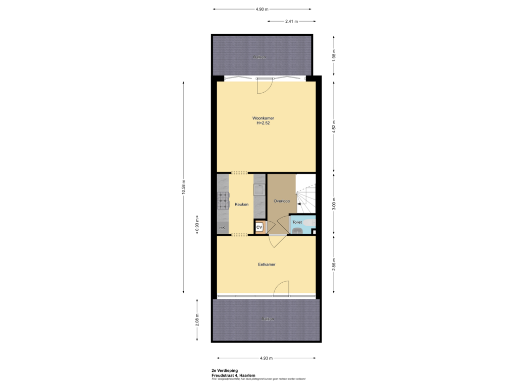 Bekijk plattegrond van 2e Verdieping van Freudstraat 4