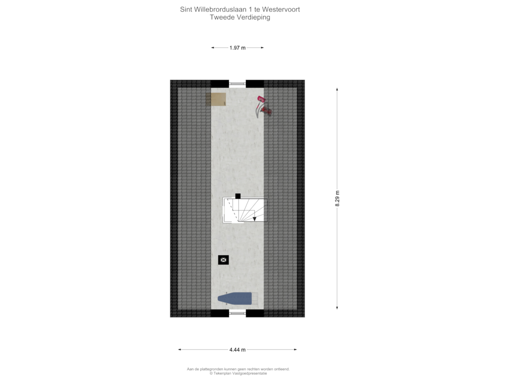 Bekijk plattegrond van Tweede Verdieping van St. Willebrorduslaan 1