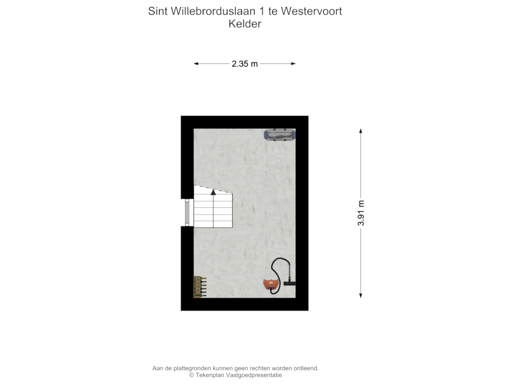 Bekijk plattegrond van Kelder van St. Willebrorduslaan 1