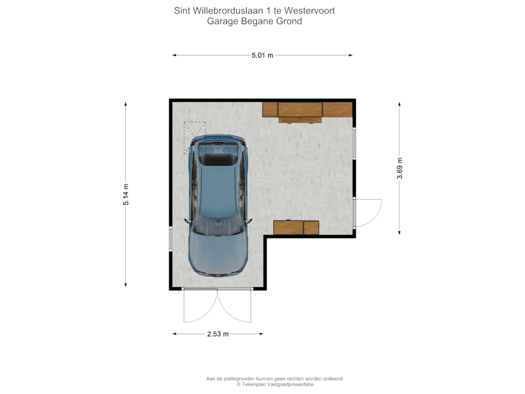 Bekijk plattegrond van Garage Begane Grond van St. Willebrorduslaan 1