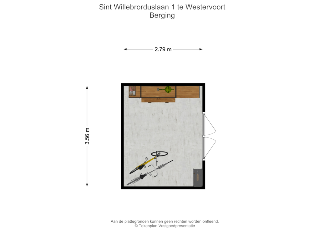 Bekijk plattegrond van Berging van St. Willebrorduslaan 1