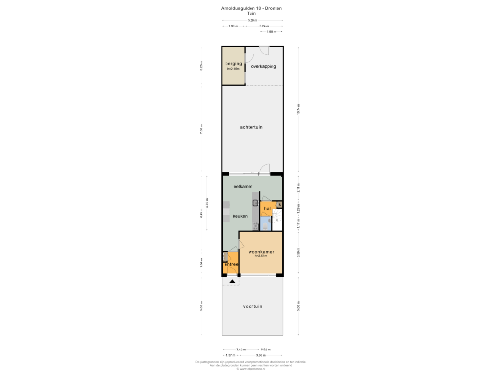 View floorplan of TUIN of Arnoldusgulden 18