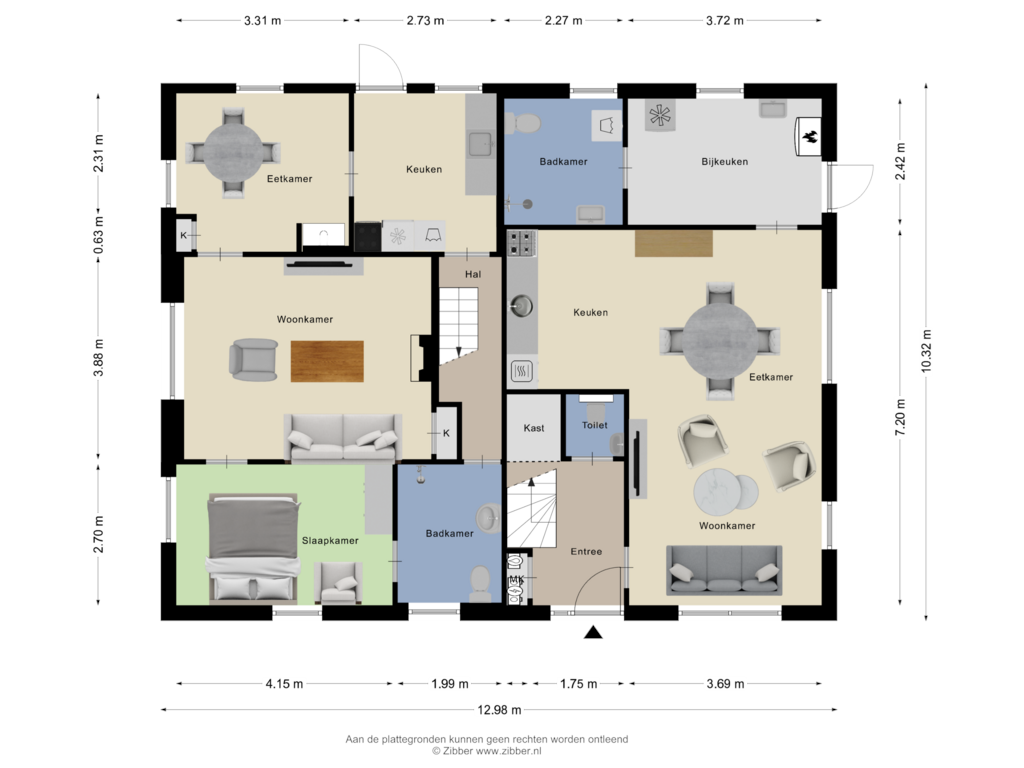 Bekijk plattegrond van Begane Grond van de Jongstraat 7-A