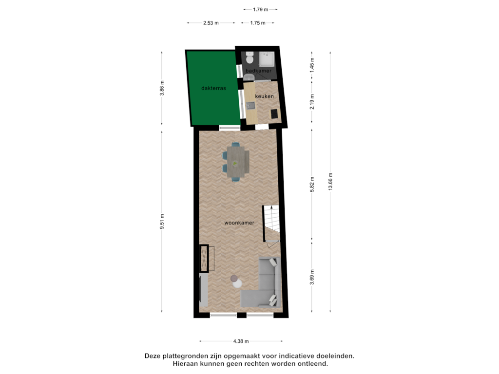 Bekijk plattegrond van 2_1e verdieping van Langegracht 38-A