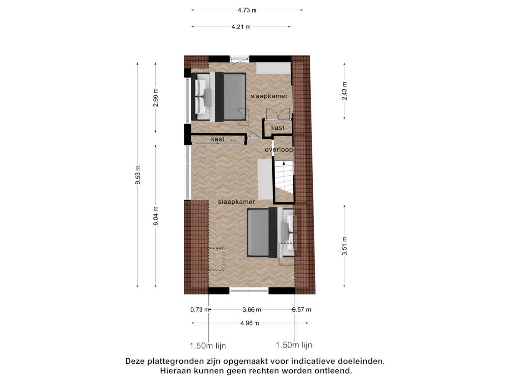 Bekijk plattegrond van 3_2e verdieping van Langegracht 38-A