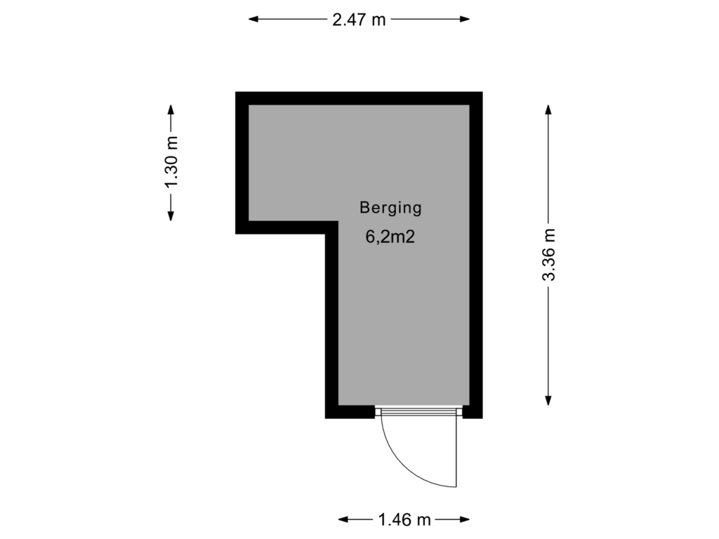 Bekijk plattegrond van Berging van Kasteel-Noord 24