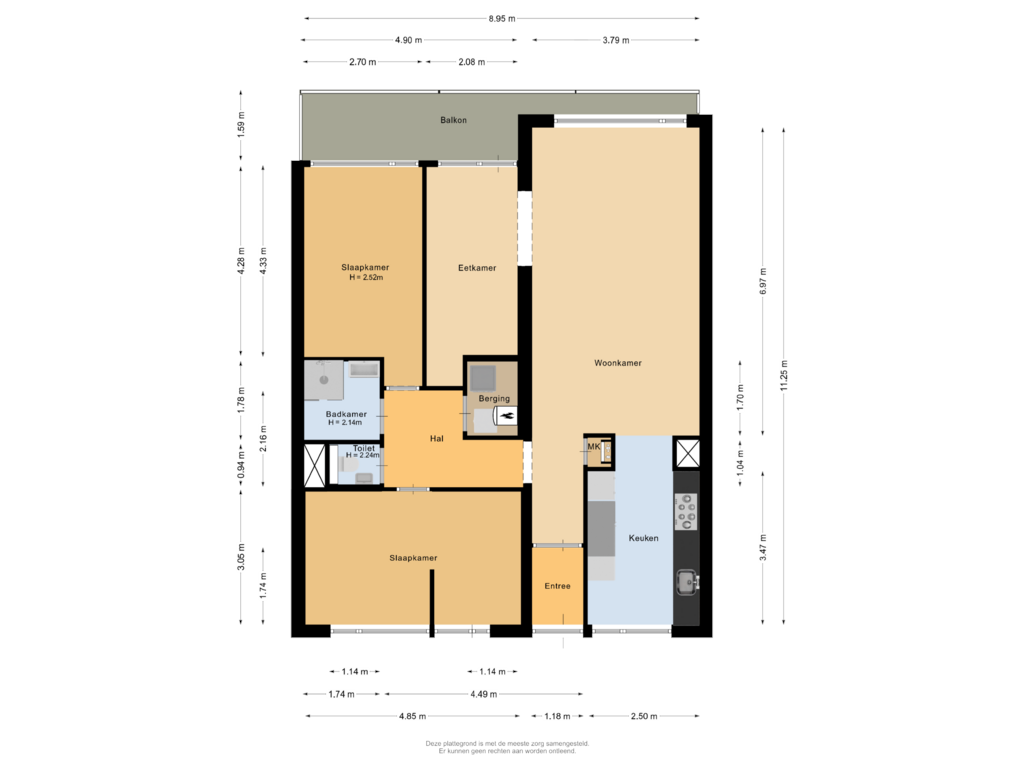 Bekijk plattegrond van Appartement van Stadhoudersring 710