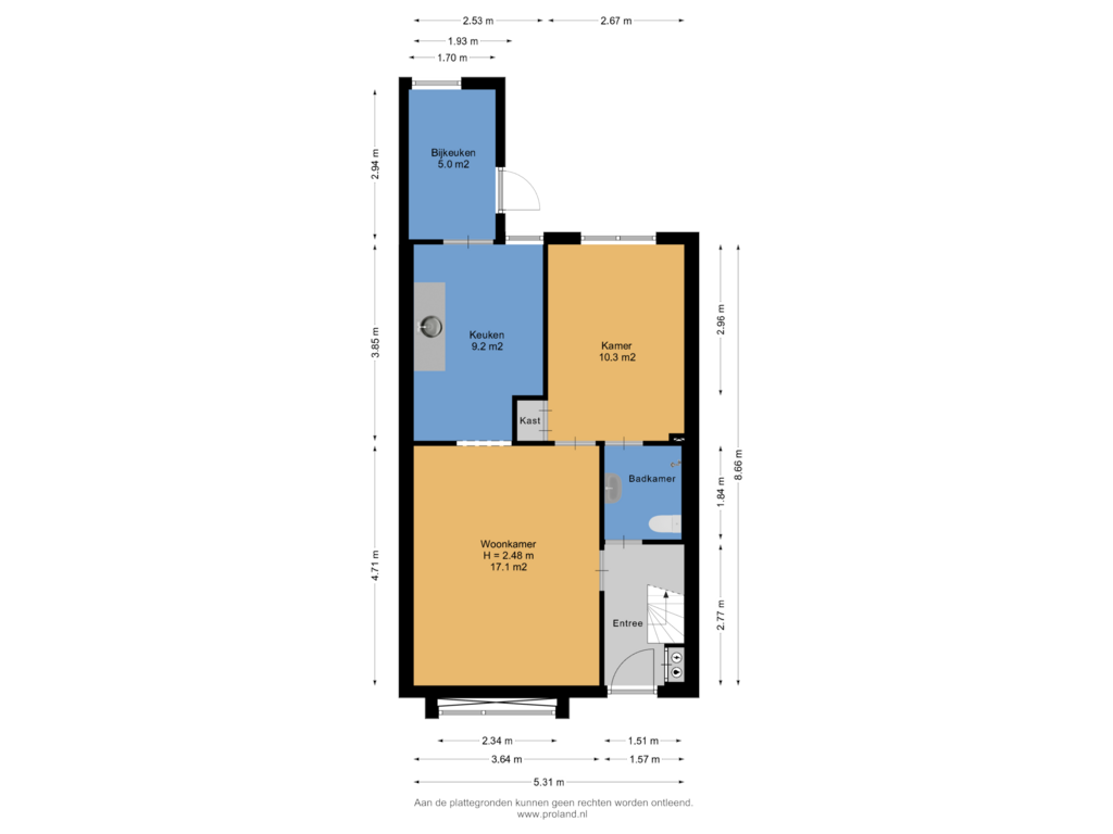 Bekijk plattegrond van Begane Grond van Hussekamp 10