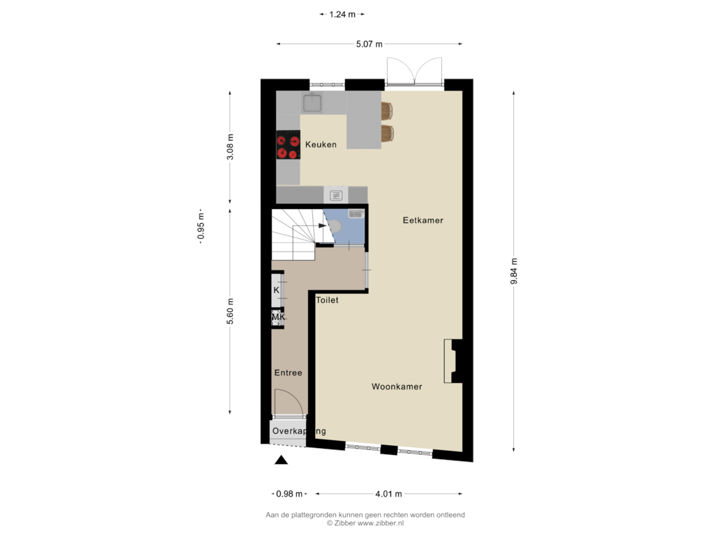 Bekijk plattegrond van Begane Grond van Breedstraat 10