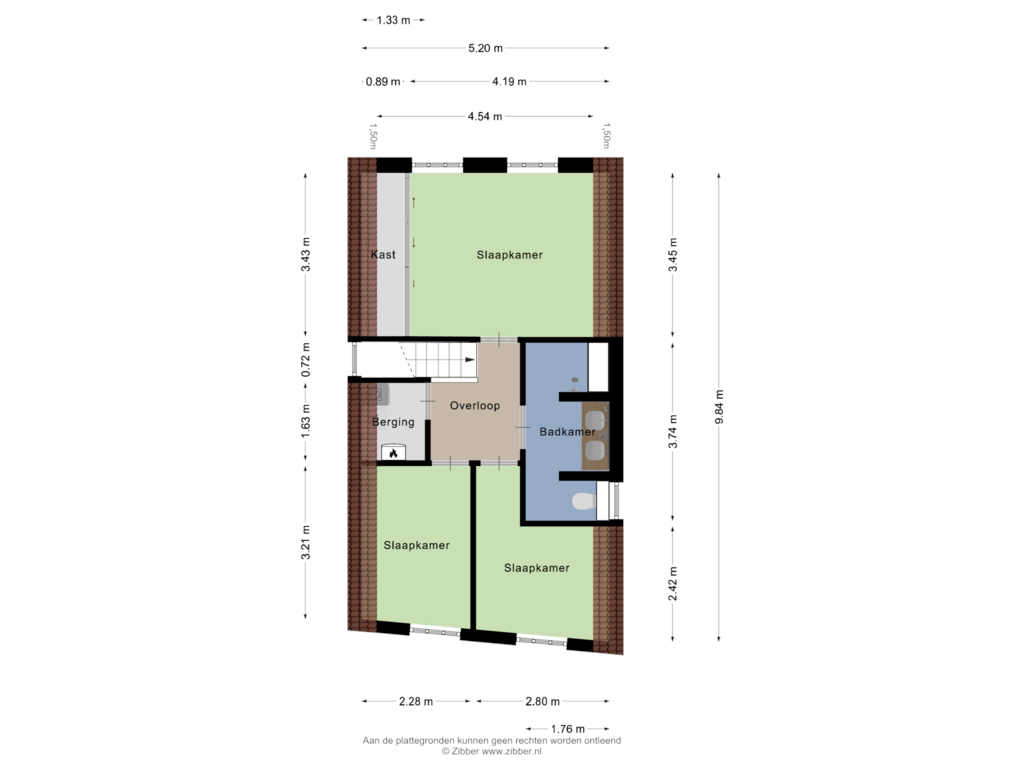 Bekijk plattegrond van Eerste Verdieping van Breedstraat 10