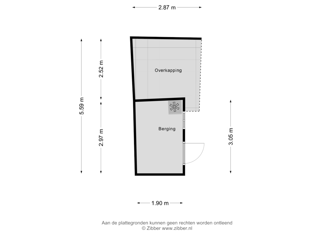 Bekijk plattegrond van Berging van Breedstraat 10