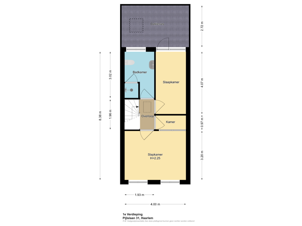 View floorplan of 1e Verdieping of Pijlslaan 31