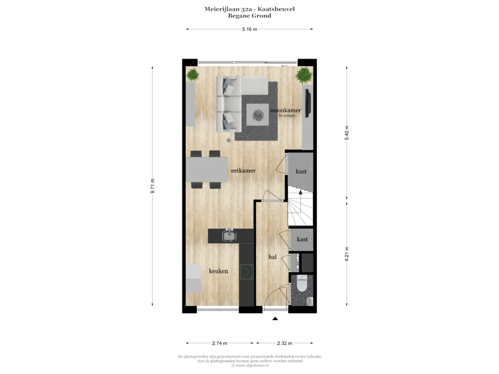 Bekijk plattegrond van Begane Grond van Meierijlaan 32-A