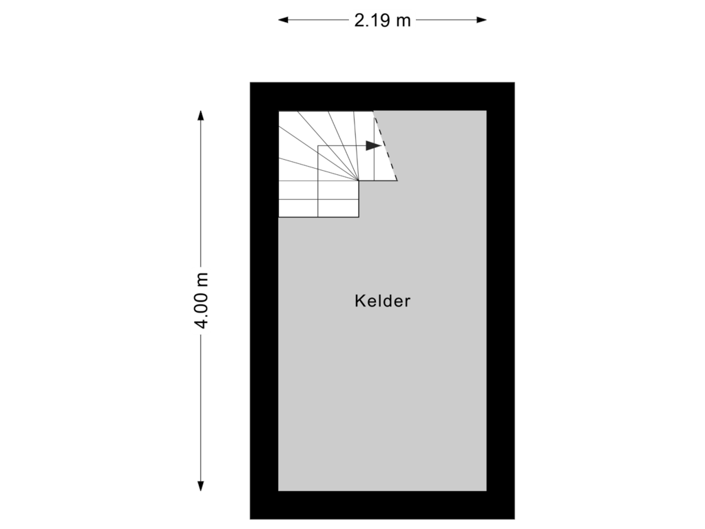 Bekijk plattegrond van Kelder van Kersengaarde 22