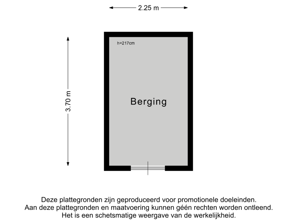 Bekijk plattegrond van Berging van Markt 104