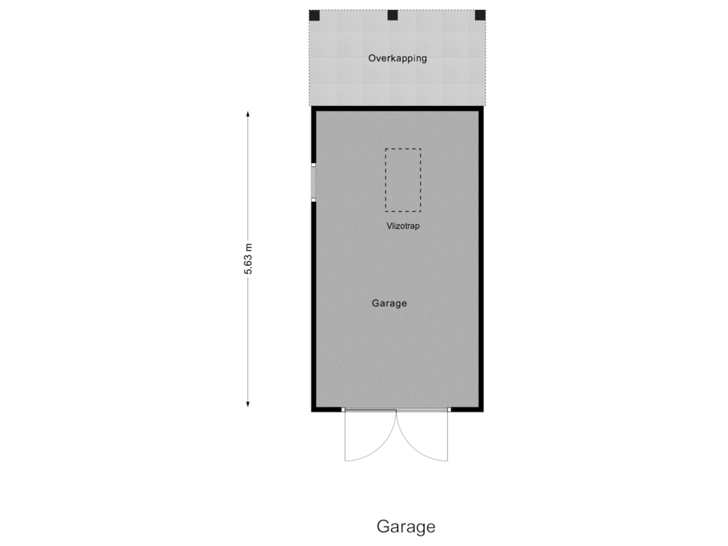 View floorplan of Garage of Hangelier 9