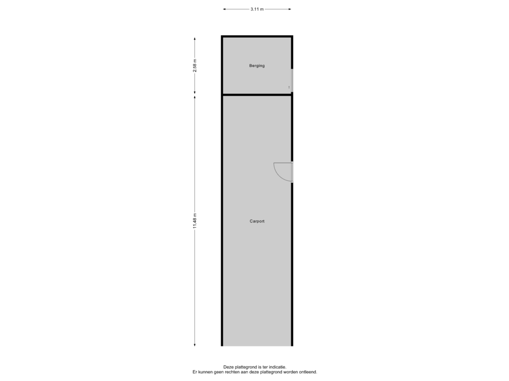 Bekijk plattegrond van Garage van Dickningerpad 1