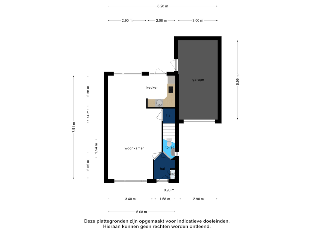 View floorplan of Begane grond of Tulpenlaan 4