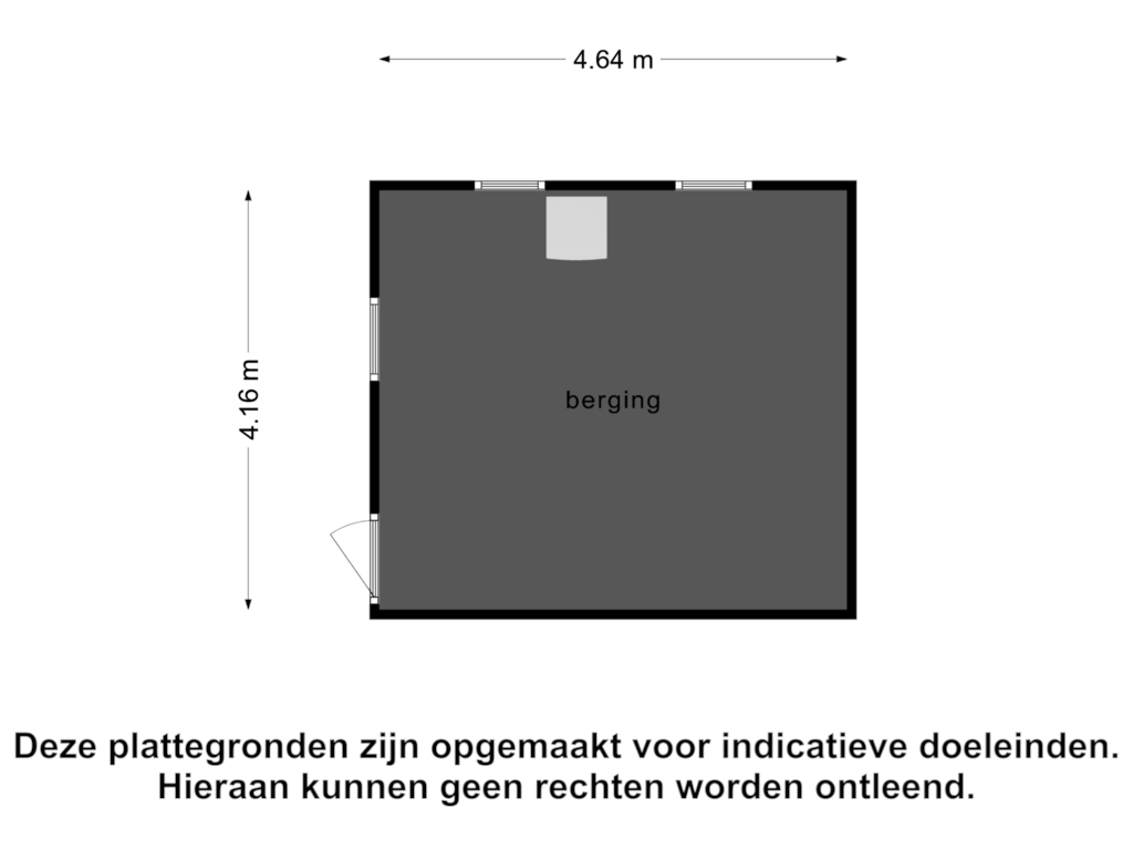 View floorplan of Berging of Tulpenlaan 4