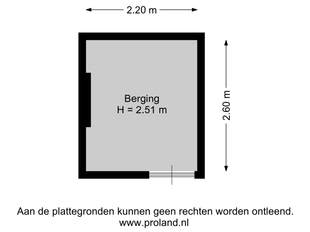 View floorplan of Berging of Notaris Oostingstraat 41