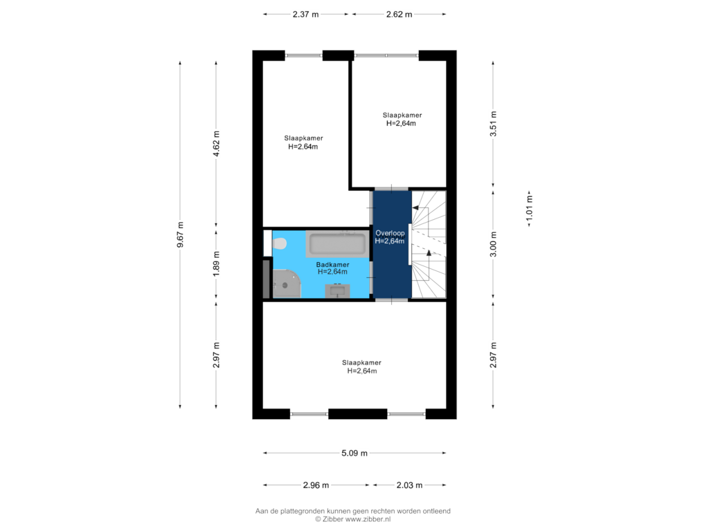 Bekijk plattegrond van Eerste Verdieping van Kievit 41