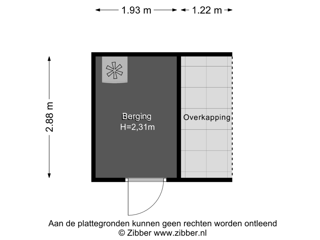 Bekijk plattegrond van Berging van Kievit 41