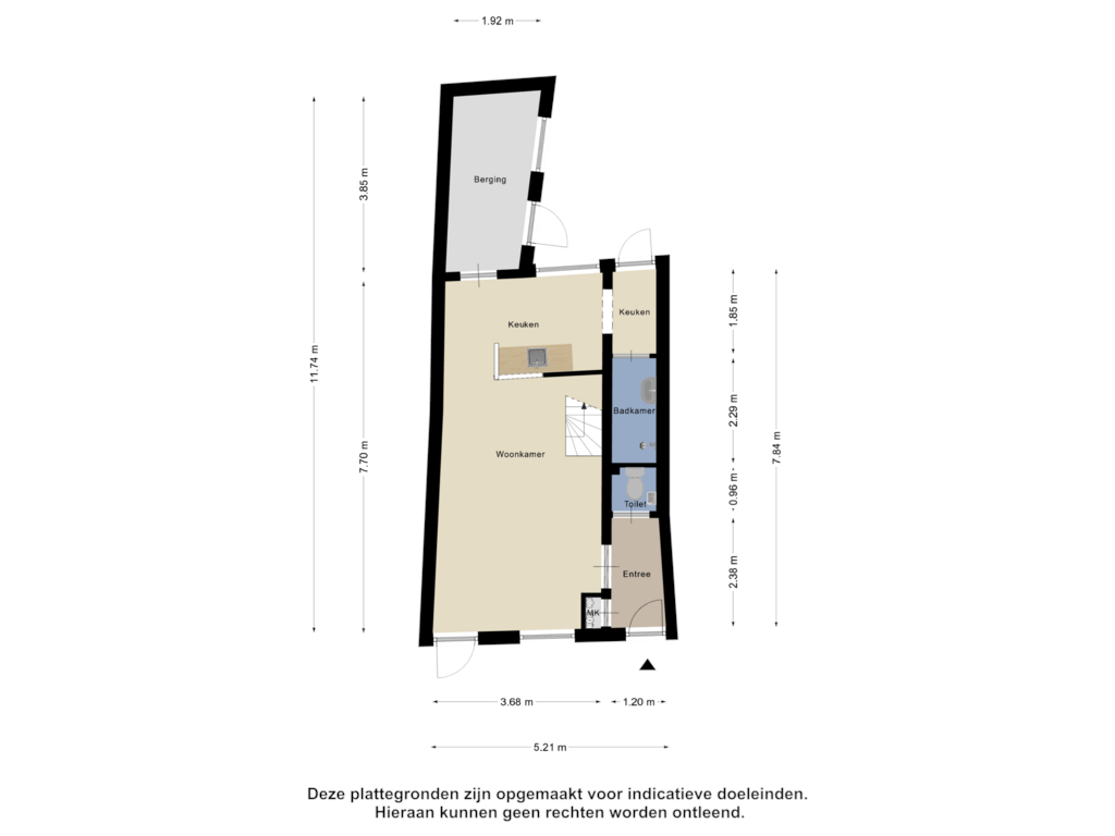 Bekijk plattegrond van Begane Grond van Nieuwstraat 5