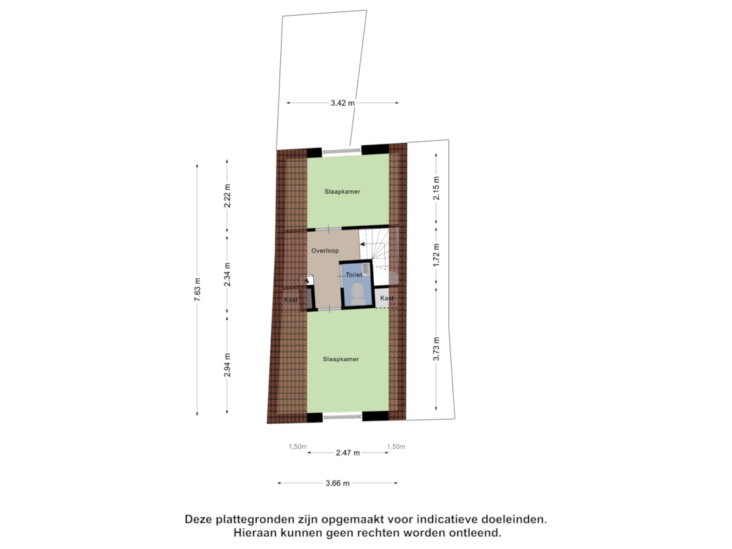 Bekijk plattegrond van Eerste Verdieping van Nieuwstraat 5