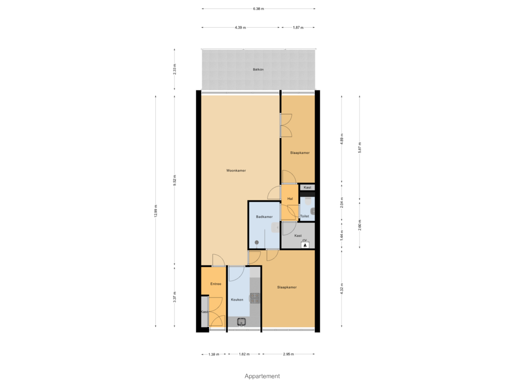 Bekijk plattegrond van Appartement van Flora 131