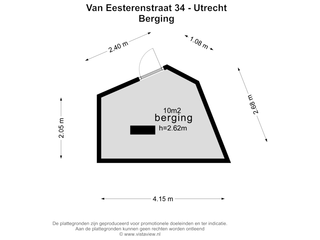 Bekijk plattegrond van BERGING van Van Eesterenstraat 34