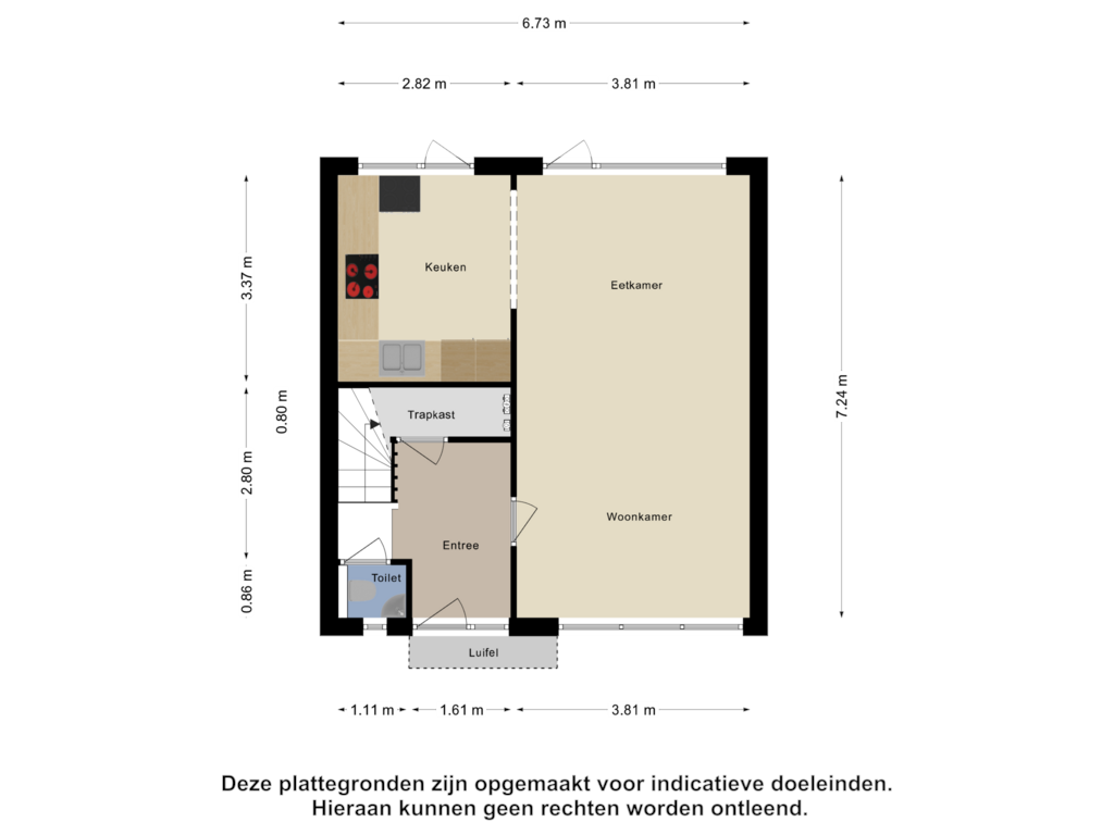 Bekijk plattegrond van Begane Grond van Reggelaan 8