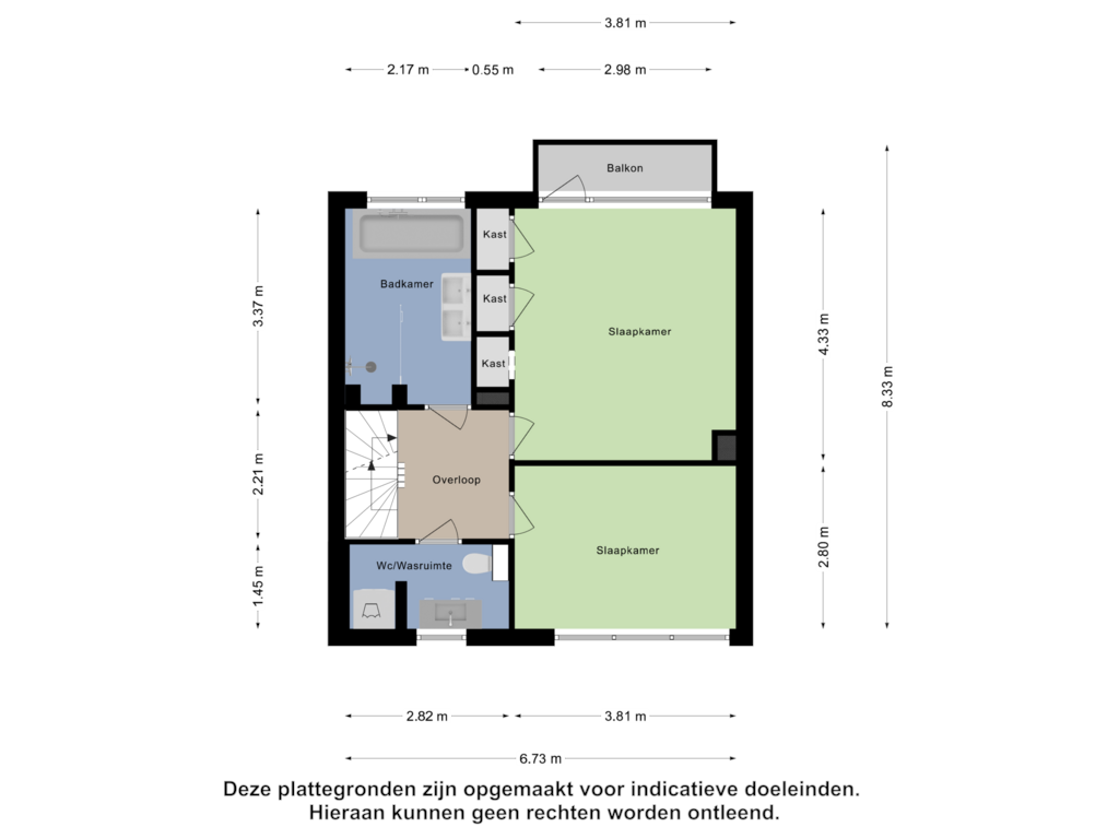 Bekijk plattegrond van Eerste Verdieping van Reggelaan 8