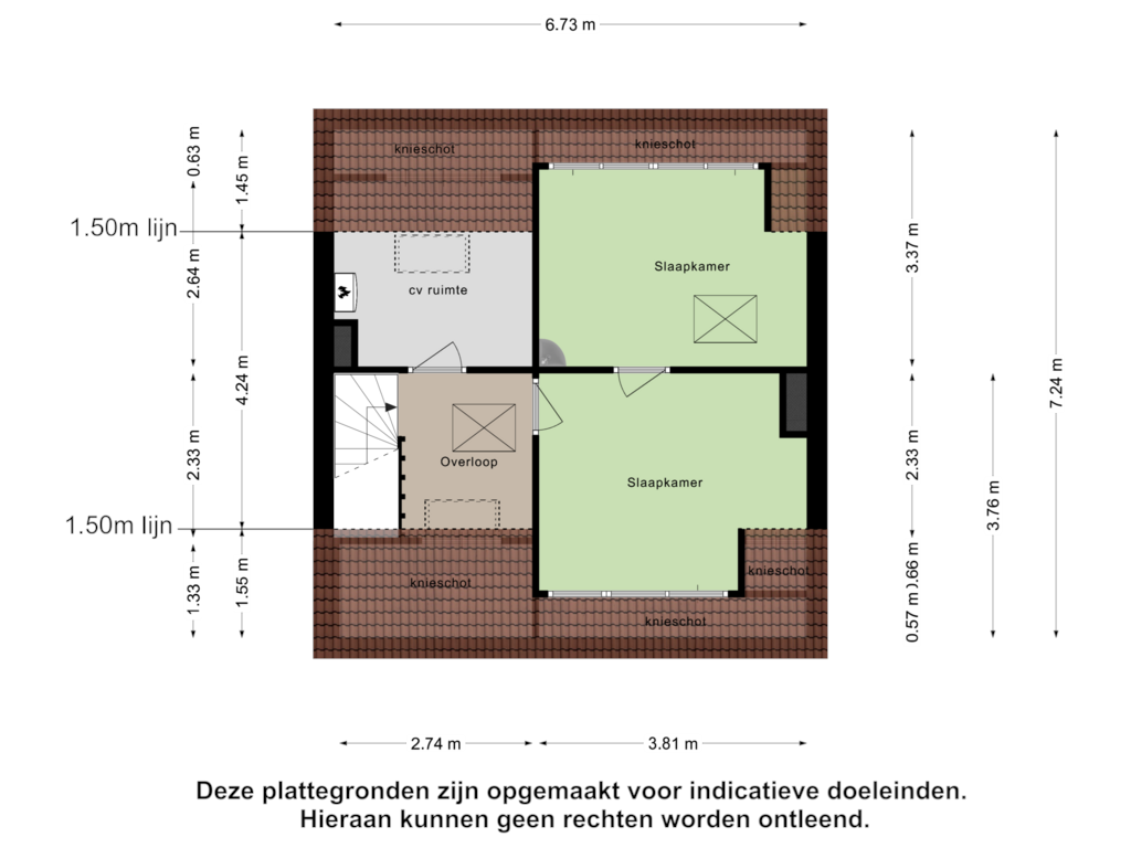 Bekijk plattegrond van Tweede Verdieping van Reggelaan 8