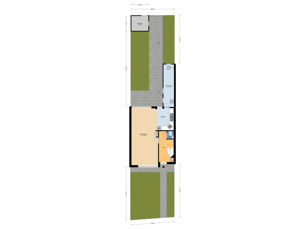 View floorplan of Situatie of Haantje 2