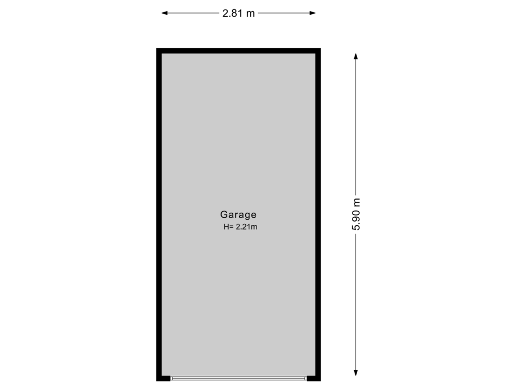 View floorplan of Garage of Haantje 2