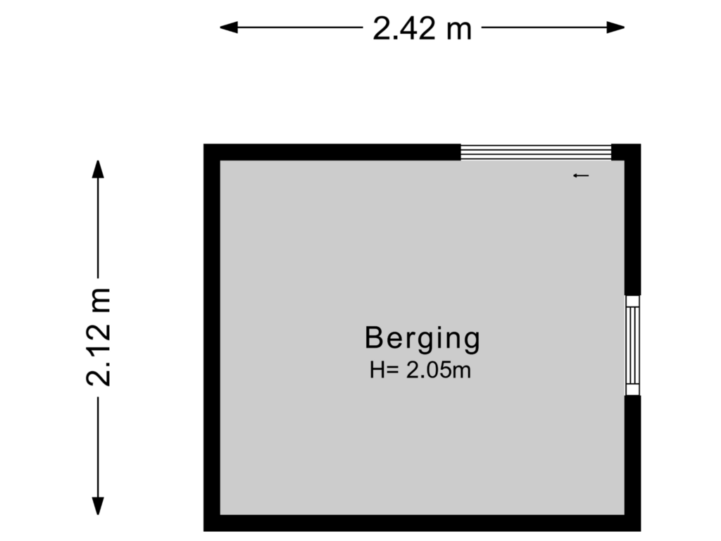 View floorplan of Berging of Haantje 2