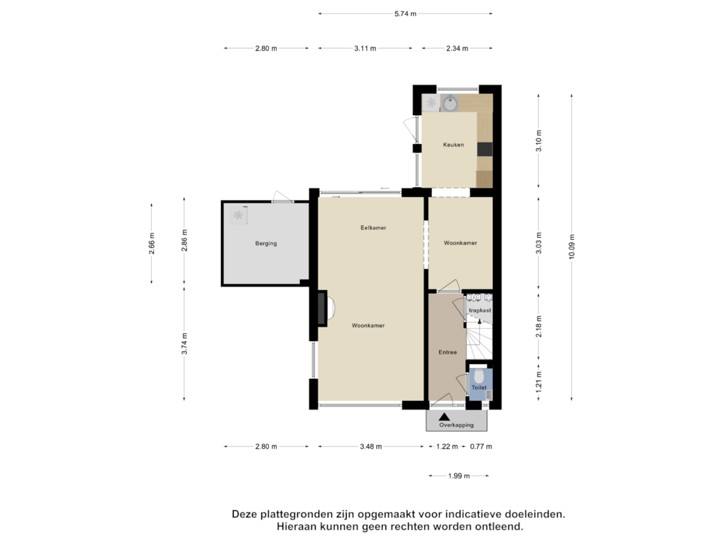 Bekijk plattegrond van Begane Grond van Dr. H. Mollerstraat 32