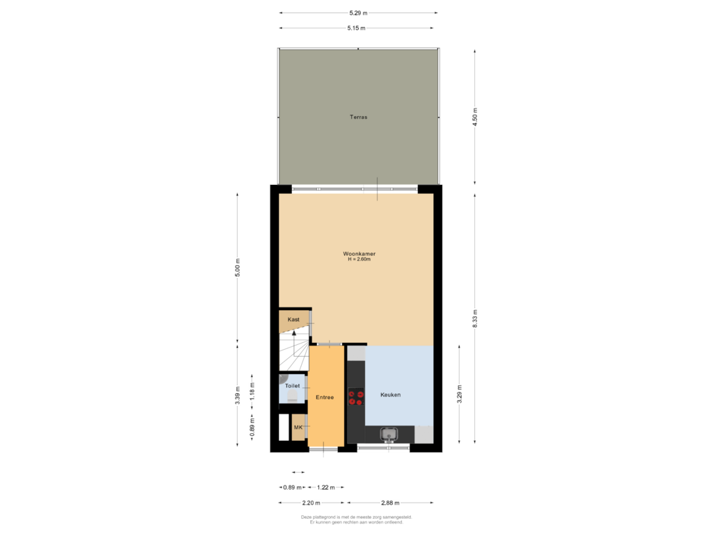 Bekijk plattegrond van Eerste verdieping van Moermanskpad 19